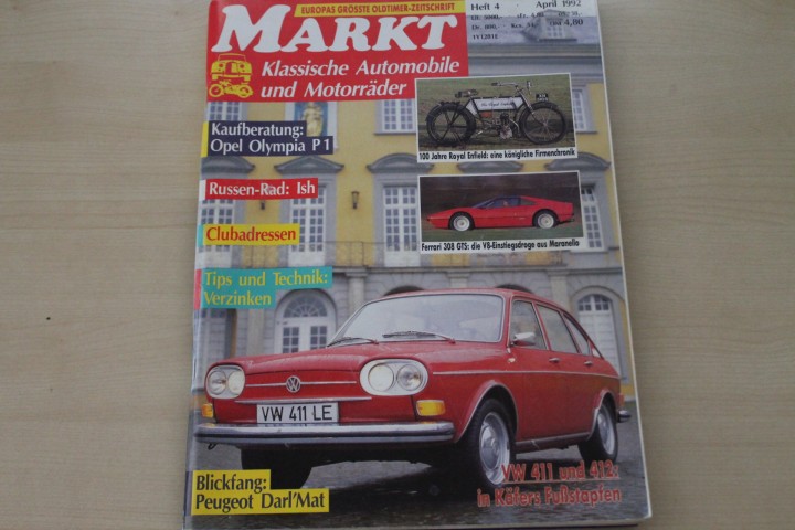Deckblatt Oldtimer Markt (04/1992)
